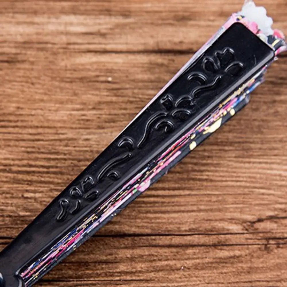 Черный Складной Веер Для Женщин Высококачественный Пластиковый Танцевальный