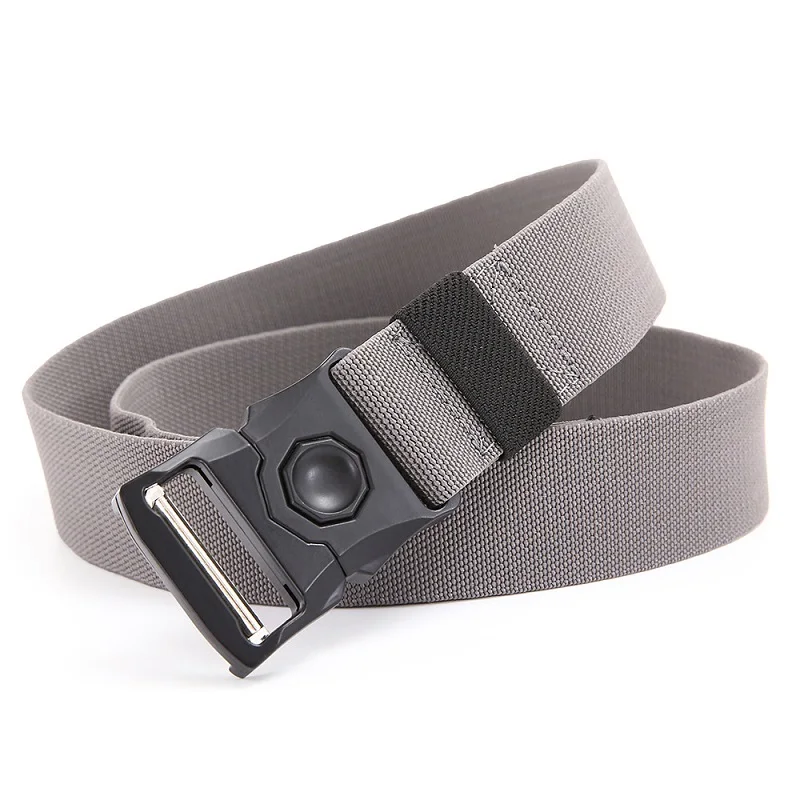 Men's Tactical Belt Ventilate Trend Stretch Waistband Men Luxury Brand Strap High Quality Durable Man Elastic Canvas Belts DT066