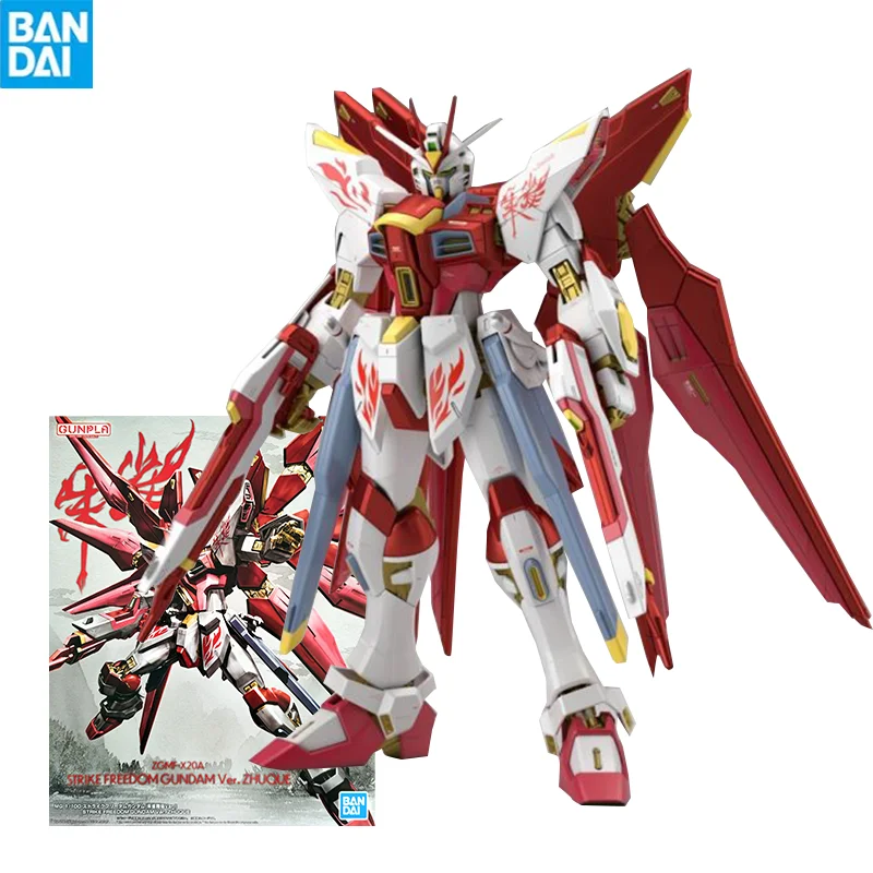 

Bandai Gunpla Mg 1/100 Zgmf-X20A Strike Freedom Gundam Ver Zhuque Assembly Model Collectible Robot Kits Toys Models Kids Gift