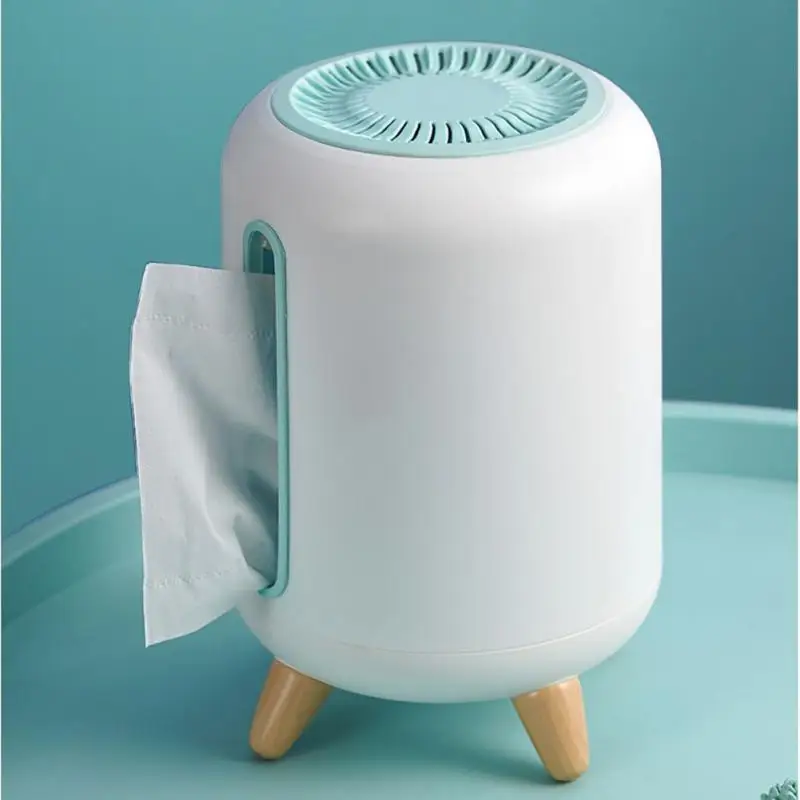 

Creative Tissue Box With Bamboo Charcoal Package Log Four-legged Desktop Paper Box Home Bathroom Deodorant Storage Box