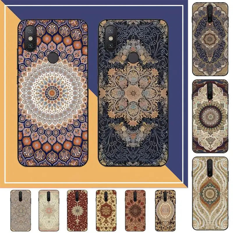 

Persian Carpet Floral Pattern Phone Case For Redmi Note 4 X 5 A 6 7 8 Pro T 9 Pro 9S 10 Pro 11 Pro 11S 11Epro PocoM3pro