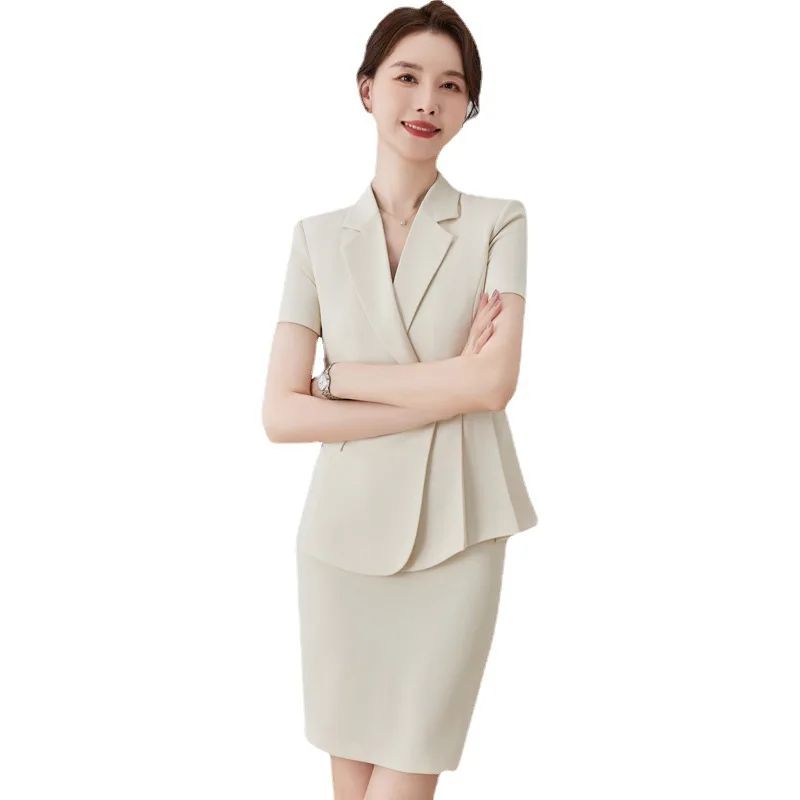 Ювелирный магазин одежда для работы с коротким рукавом Женский Летний новый