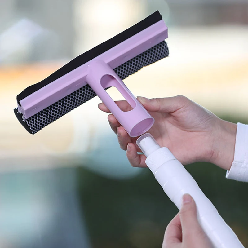

Window Glass Cleaning Tool Multi-Function Disassemble Rod Window Cleaner Scraper Long Handle Double-sided Squeegee Wiper