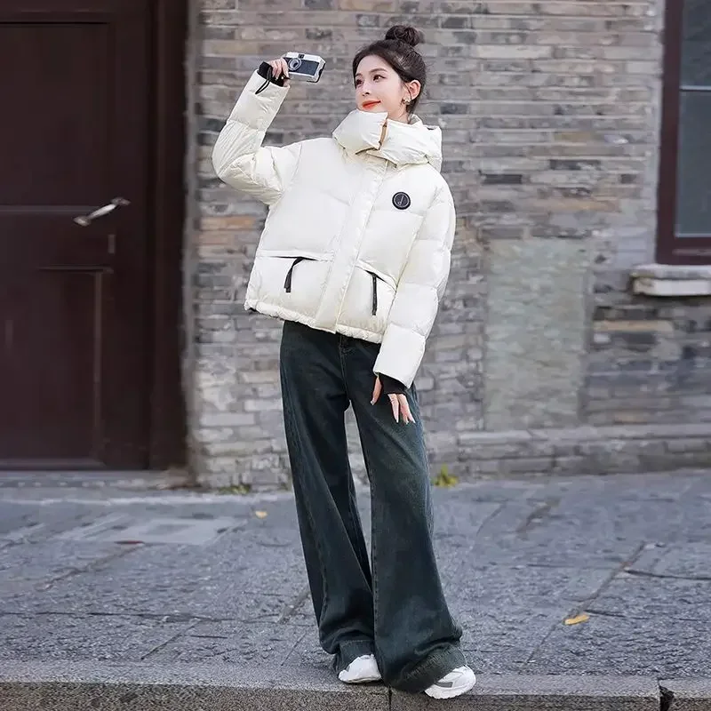 Женское стеганое пальто короткая женская парка на молнии элегантная роскошная