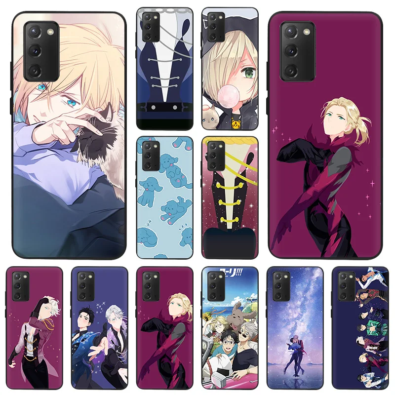 

Matte Phone Case For Samsung S21 Plus S20 FE S10 Lite S9 YURI On ICE Black Soft Shockproof Cover For Galaxy Note 20 Ultra 10 9 8