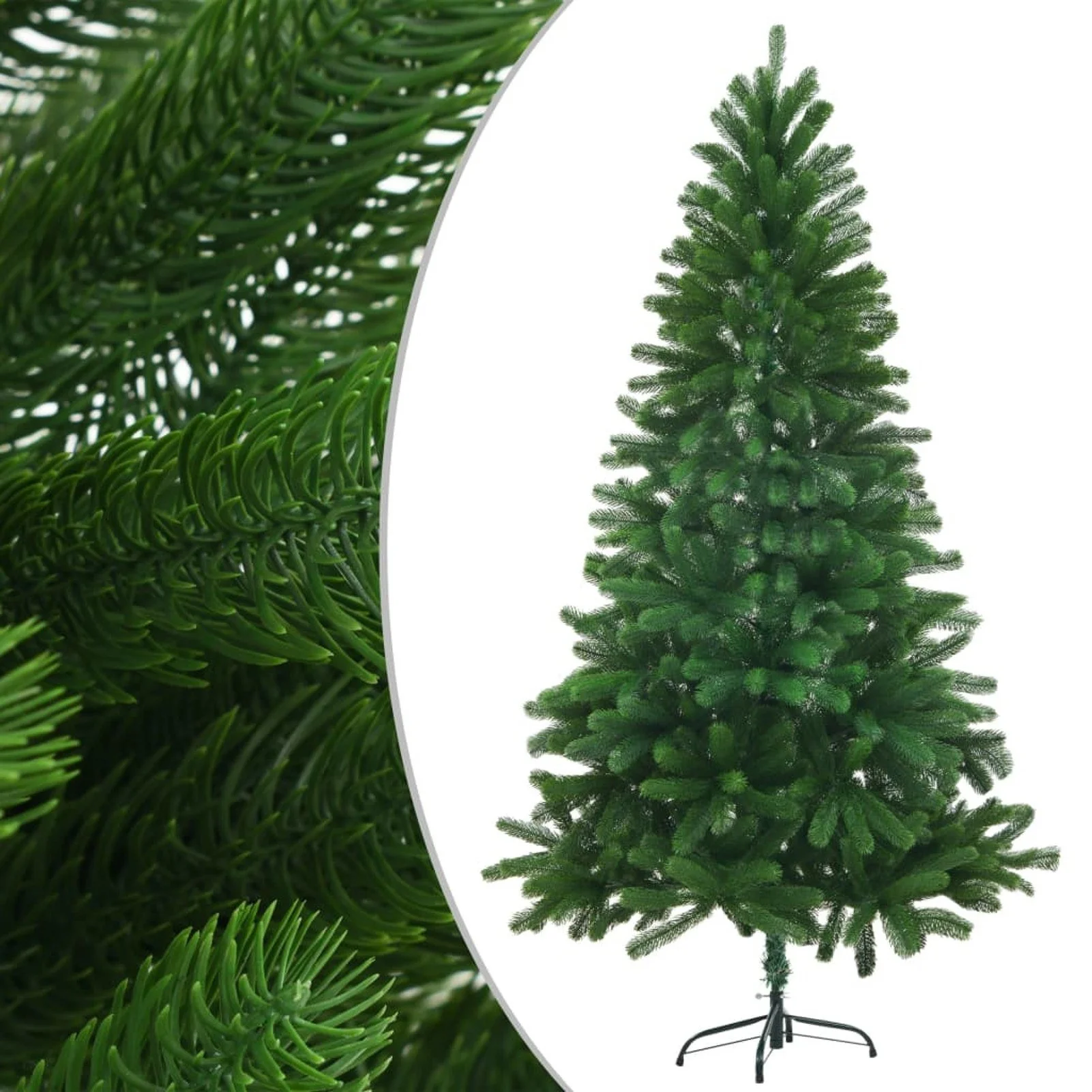 

Faux Christmas Tree Lifelike Needles 59.1" Green