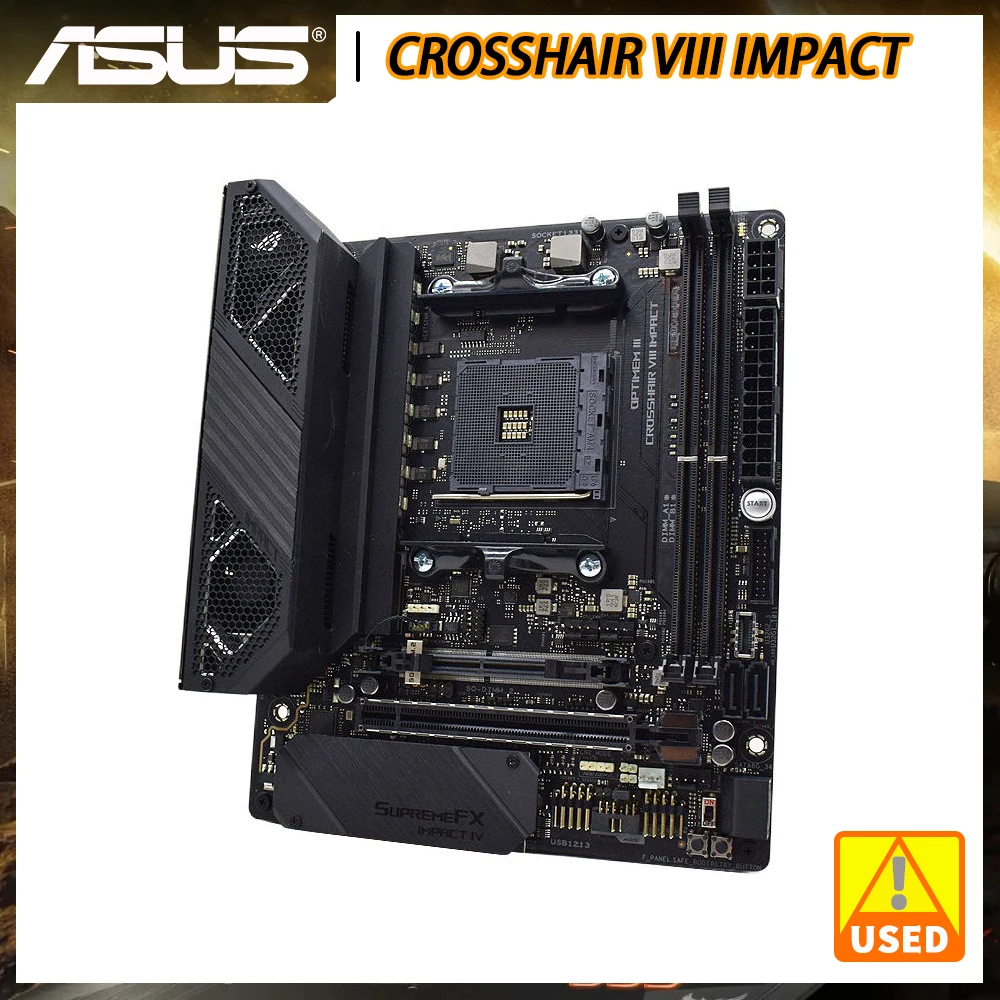 

ASUS ROG CROSSHAIR VIII IMPACT Mining Motherboard AM4 Motherboard Support Ryzen 5 26000X CPU Mini ITX AMD X570 DDR4 64G PCIe 4.0