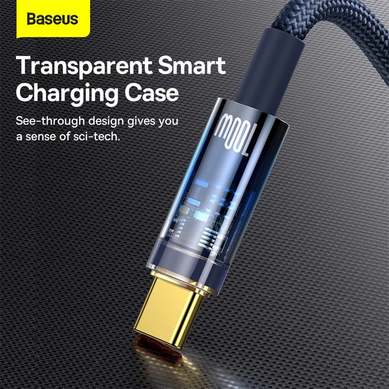 Baseus 6A 5A USB Type C кабель для Huawei P50 P40 Pro Supercharge 66 Вт 100 Быстрая зарядка USBC зарядное