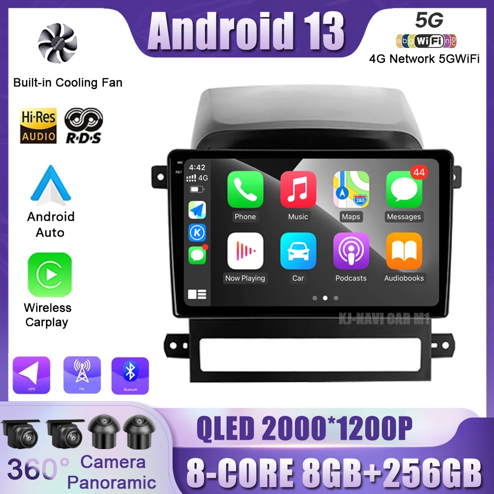 

Автомагнитола на Android 13, мультимедийный видеоплеер для Chevrolet Captiva I 1 2006-2011, навигация GPS, QLED экран, DSP 4G + WIFI, без DVD