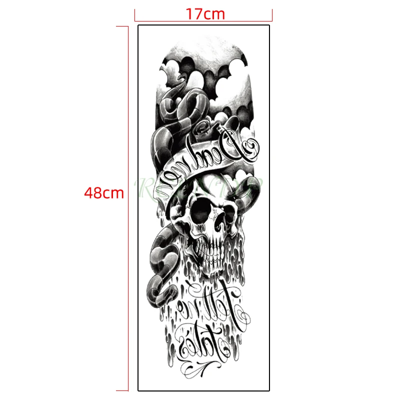 Водостойкая временная татуировка-наклейка цвет черный искусственная татуировка