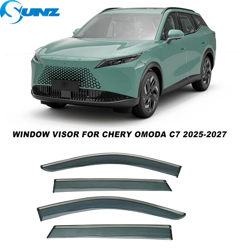 Фото Дефлекторы окон для Chery Omoda C7 2025-2027: защита от солнца и дождя, ветровики на боковые окна №1