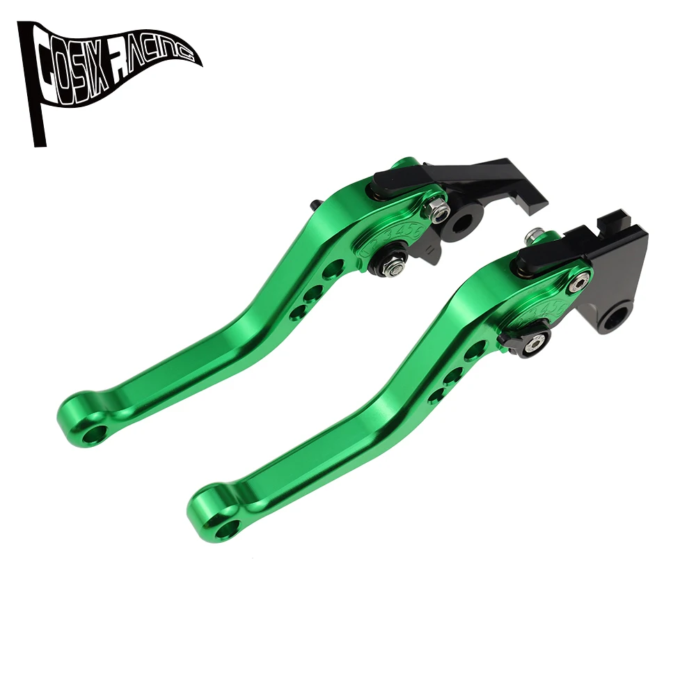 Фото Подходит для ZX6R ZX636 2019-2022 ZX-6R ZX-636 Аксессуары для мотоциклов с ЧПУ Короткие тормозные рычаги сцепления Набор регулируемых ручек №1