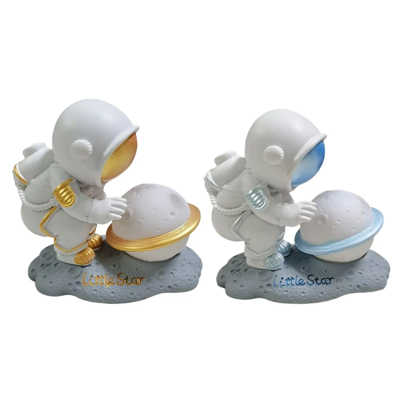 

Creative Astronaut LED Lamp Night Light Resin Statue Table Light Bedside Lamp Lighting for Bedroom Desktop Living Room Decor