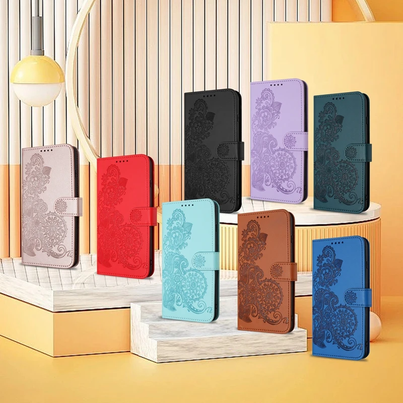 Кожаный флип-чехол с тиснением для Huawei Y6 Y7 Y9 2019 Y5 2018 Y5P Mate 60 20 10 Pro Lite PSmart Z Nova 3i 4E