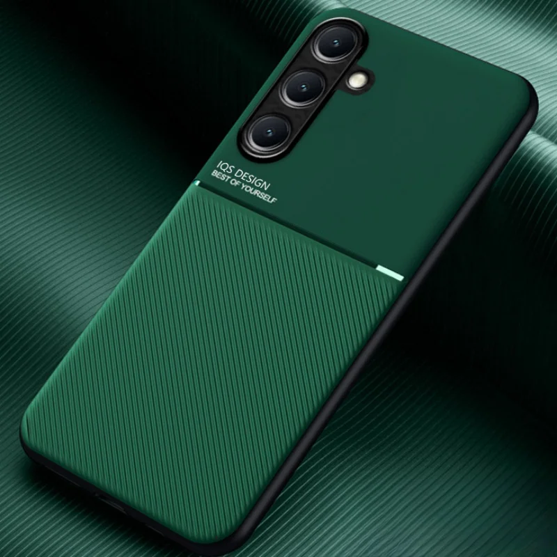 Чехол для Samsung Galaxy A16 5G с кожаной текстурой автомобильный магнитный держатель