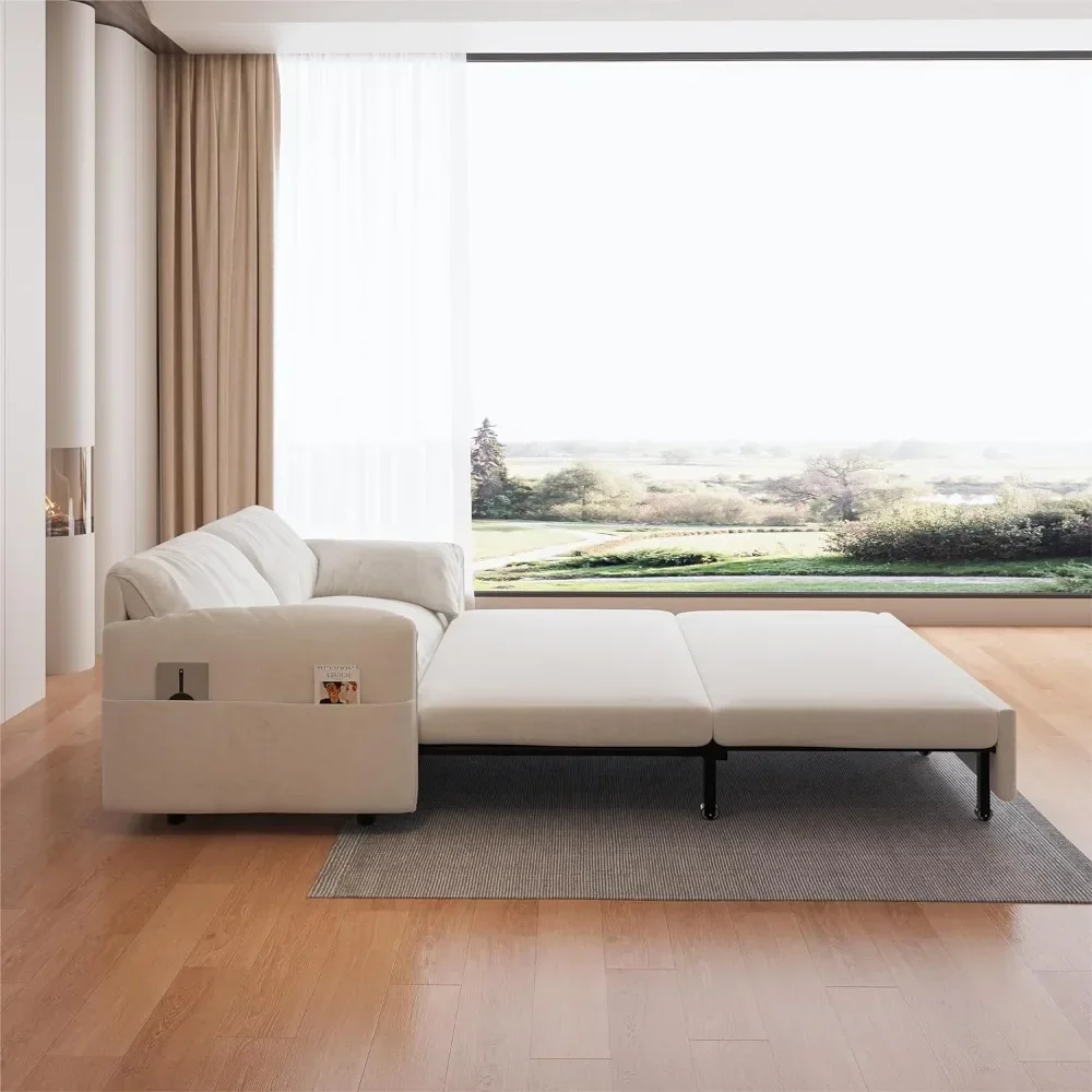 Мягкий бархатный диван Двухместный складной с обеих сторон для гостиной