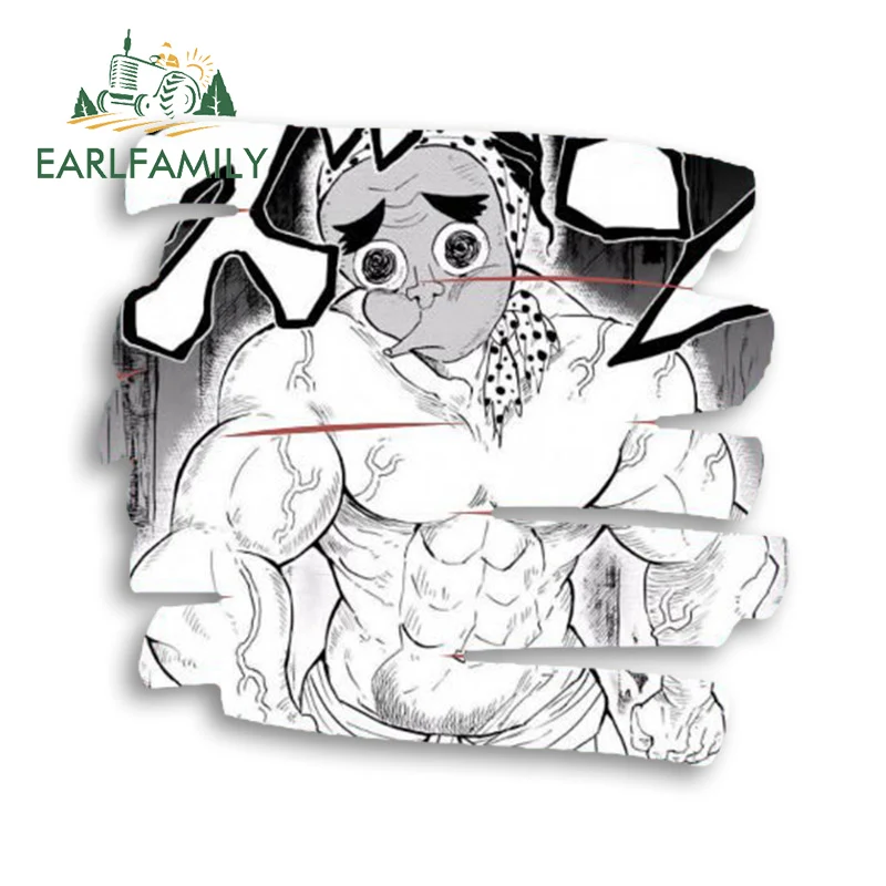 EARLFAMILY 13 см для личности, рассекающий демонов, автомобильная наклейка Haganezuka Hotaru, RV наклейка в виде окна, виниловые автомобильные аксессуары для серфинга