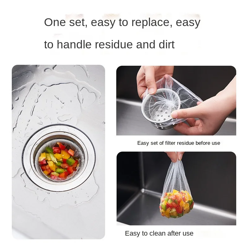 

Одноразовые нейлоновые фильтры для слива канализации, 30/100 шт.