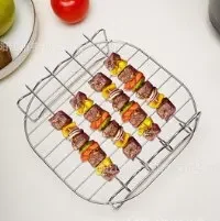 

Двухслойная подставка для аэрофритюрницы из нержавеющей стали