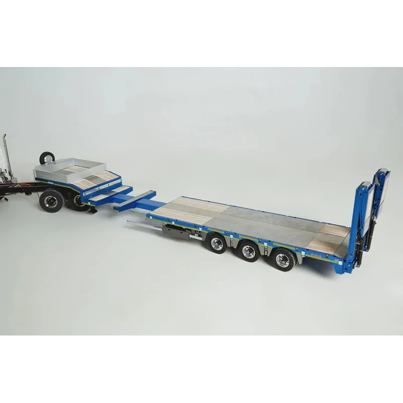 

Nooxion Fury Bear Nooteboom Trailer 3 Axle 1:14 Low Loader For Tamiya Lesu For Scania Man Actros Volvo Car Parts Rc Truck