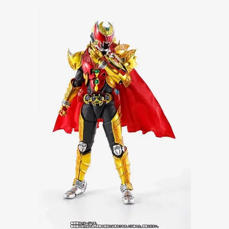 Фото В наличии Оригинальная фигурка SHF Bandai Bone Sculpture Real Kamen Rider Kiva Demon King Form, модель, игрушка-фигурка №5