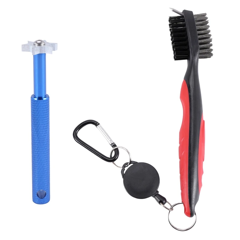 

Golf Groove Sharpener Tool Golf Club Groove Sharpener And Retractable Golf Club Brush For Golfers Practical And Clean Kits For A