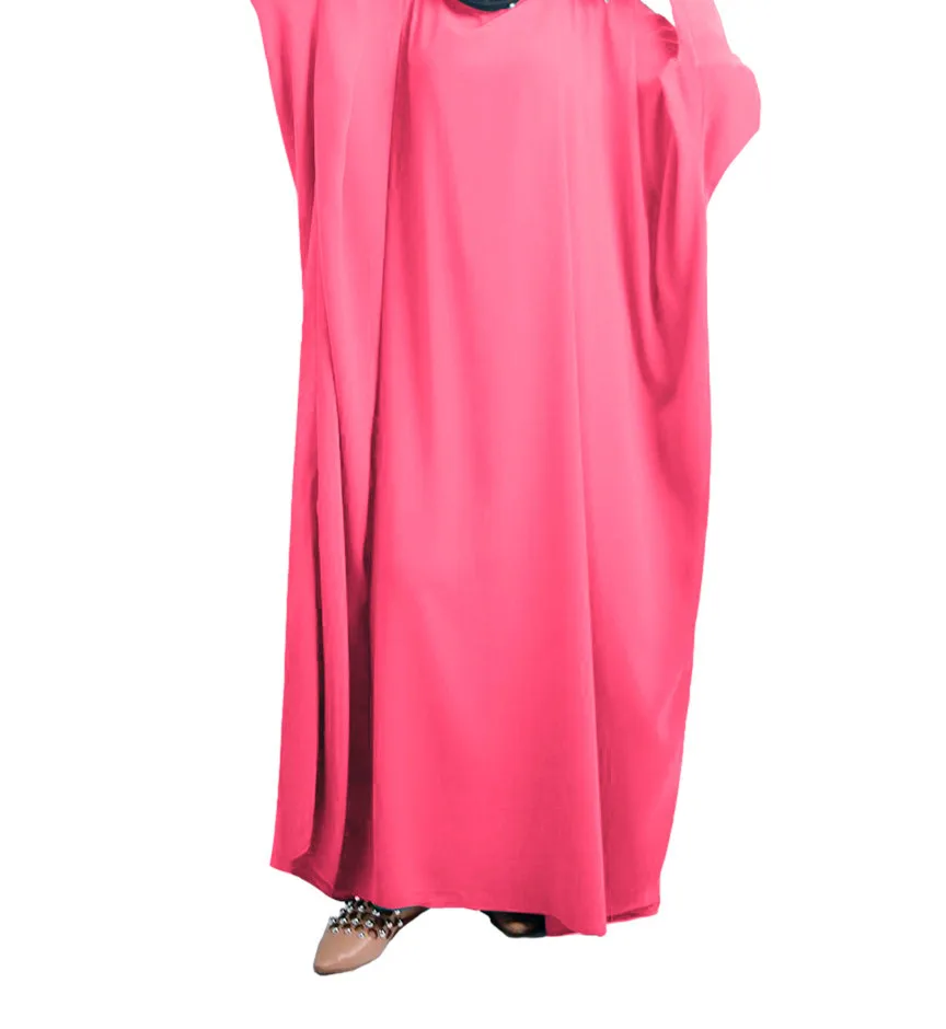 Женское платье хиджаб Caftan с большим свободным кроем Рамадан длинное платье женская мусульманская одежда