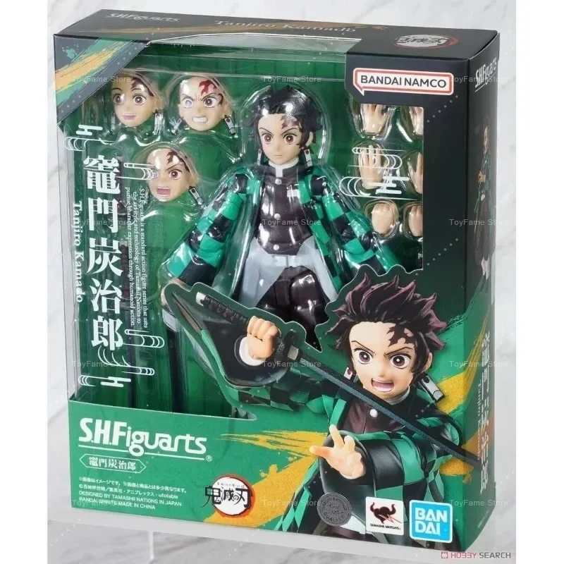 Фото В наличии: Фигурки Bandai S.H.Figuarts Demon Slayer: Kimetsu No Yaiba — Танджиро Камадо, Зеницу Азуна, Незуко Камадо, подвижные фигурки демонов №3
