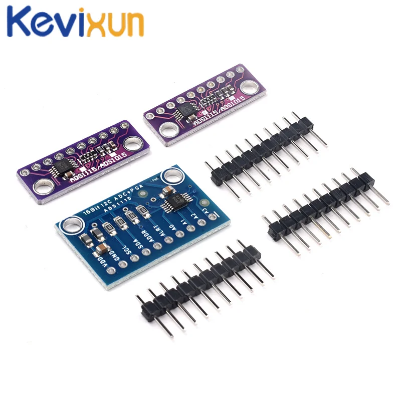 

10pcs ADS1015 ADS1115 bit precision analog-to-digital converter ADC module development board