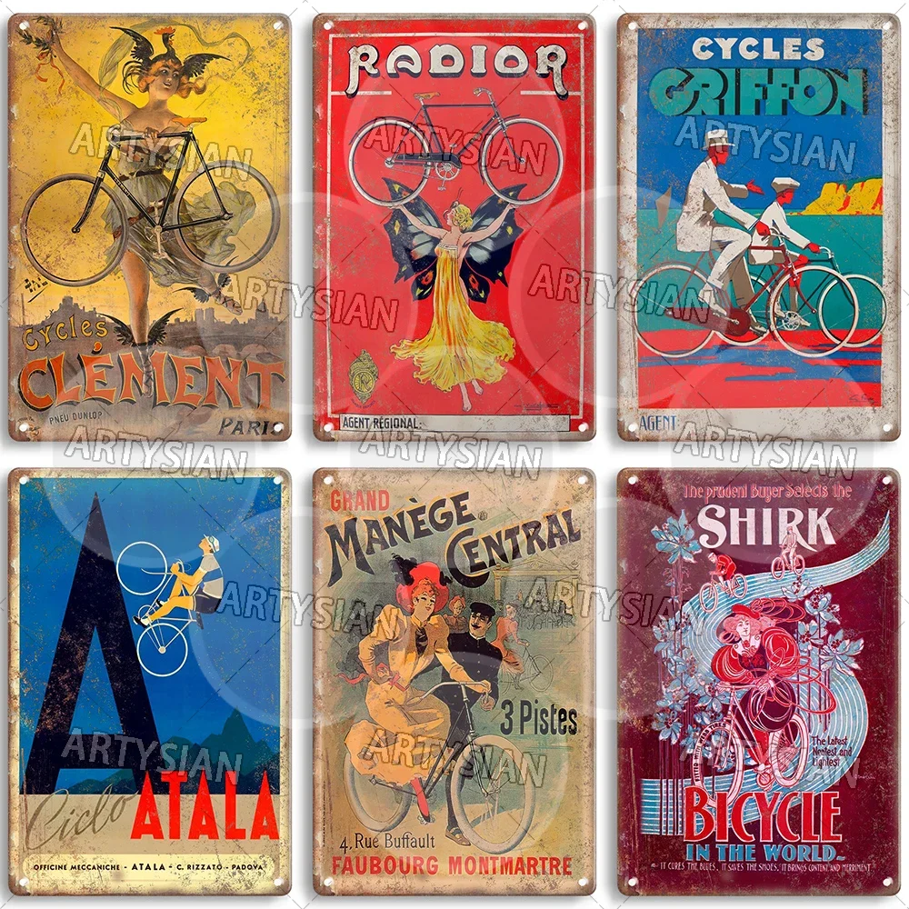 Винтажный велосипедный металлический знак велосипедные рекламные таблички