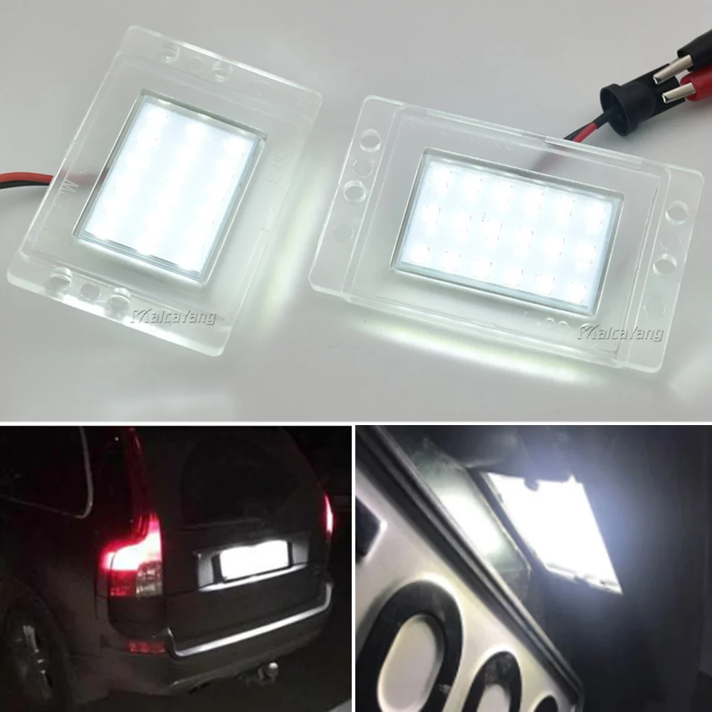 

2Pcs For Volvo 855 V70 XC97-00 SMD LED license number plate light 12V Automotive led bulbs Car-styling Error Free auto lighting