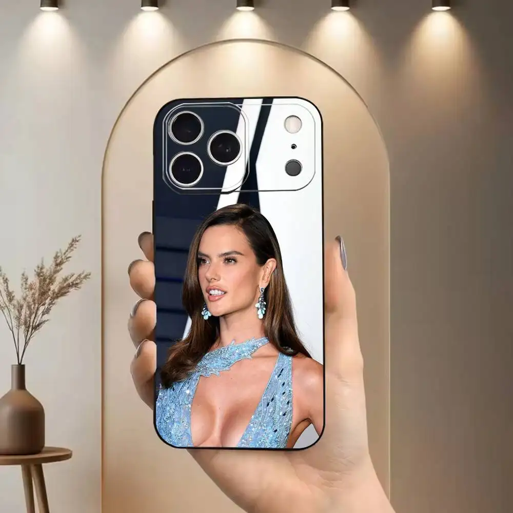 Фото Чехол для телефона Supermode AA A-Alessandra Ambrosio, мягкий, черный, для iPhone 16, 17, 15, 14, 13, 12, 11, X, XR, Plus, Pro, Max, Plus №3