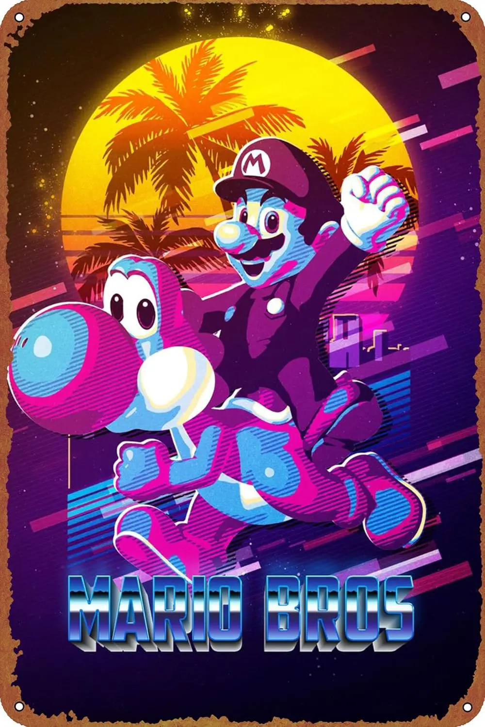 Maro Bros Vdeo игровой постер Sgn кафе-бар домашний настенный художественный декор ретро