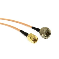 1pc rp sma male plug to f male plug rg316 coaxial cable 15cm 6inch extension cable pigtail