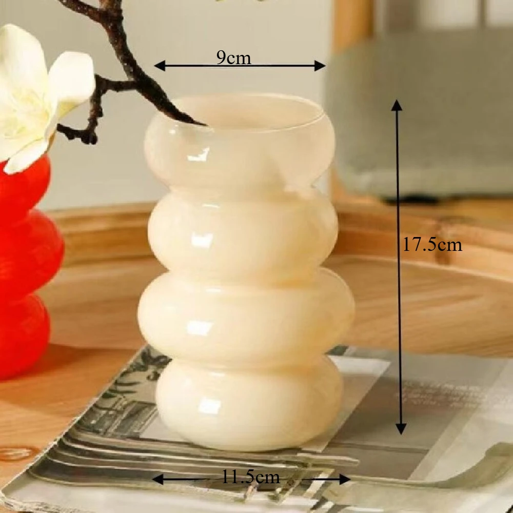 

Стеклянная ваза, белая, для цветов