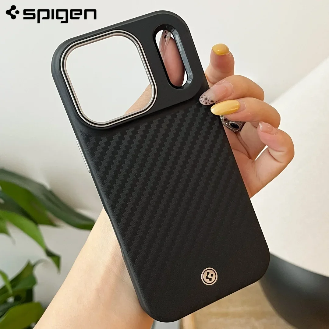 Фото Чехол Spigen Luxury из кевлара, арамидного и углеродного волокна для iPhone 17 Air, 16, 17 Pro Max, Pro, с поддержкой беспроводной зарядки MagSafe, в коробке №5