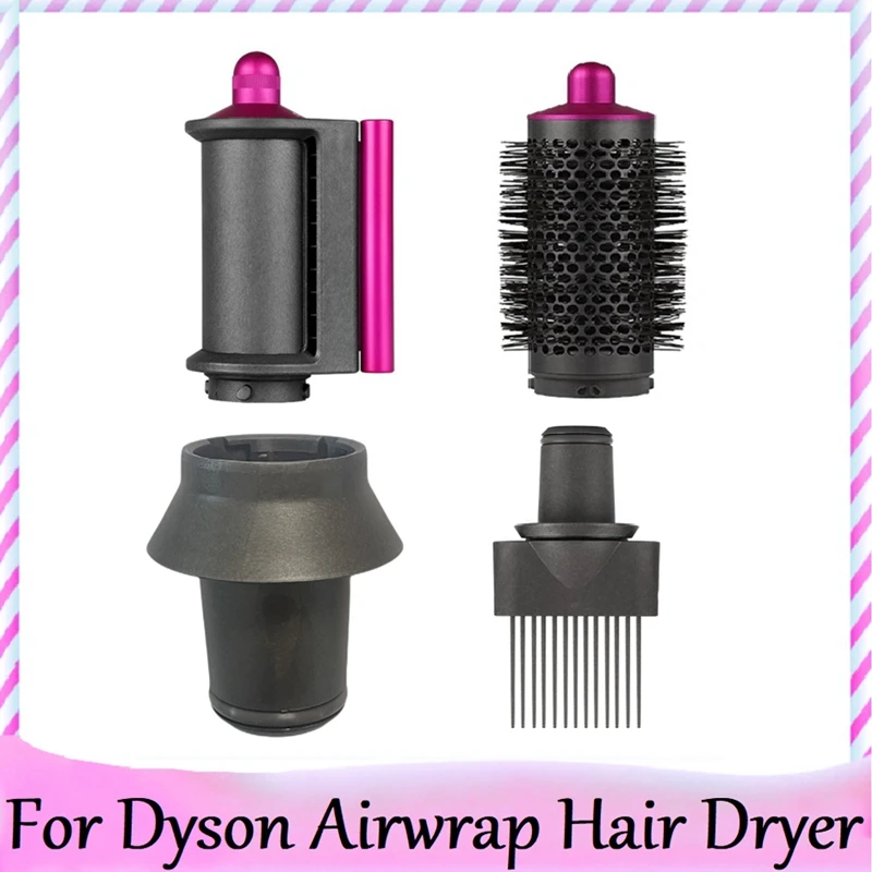 

For Dyson Airwrap Supersonic Hair Dryer Attachment Anti-Flying Nozzle Cylinder Comb Wide Tooth Comb Hair Styler Tool