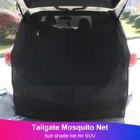 car tailgate mosquito net trunk sunshade cover mesh anti flying screen magnetic mount ventilation mesh for suv mpv self drive
