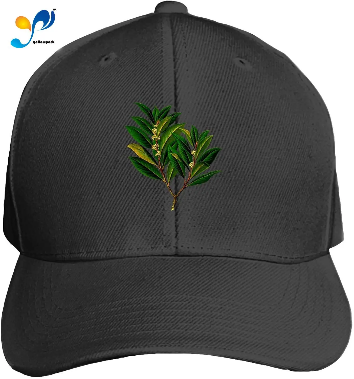 

Bay Evergreen Herb Printed Sandwich Baseball Cap For Unisex Adjustable Hat