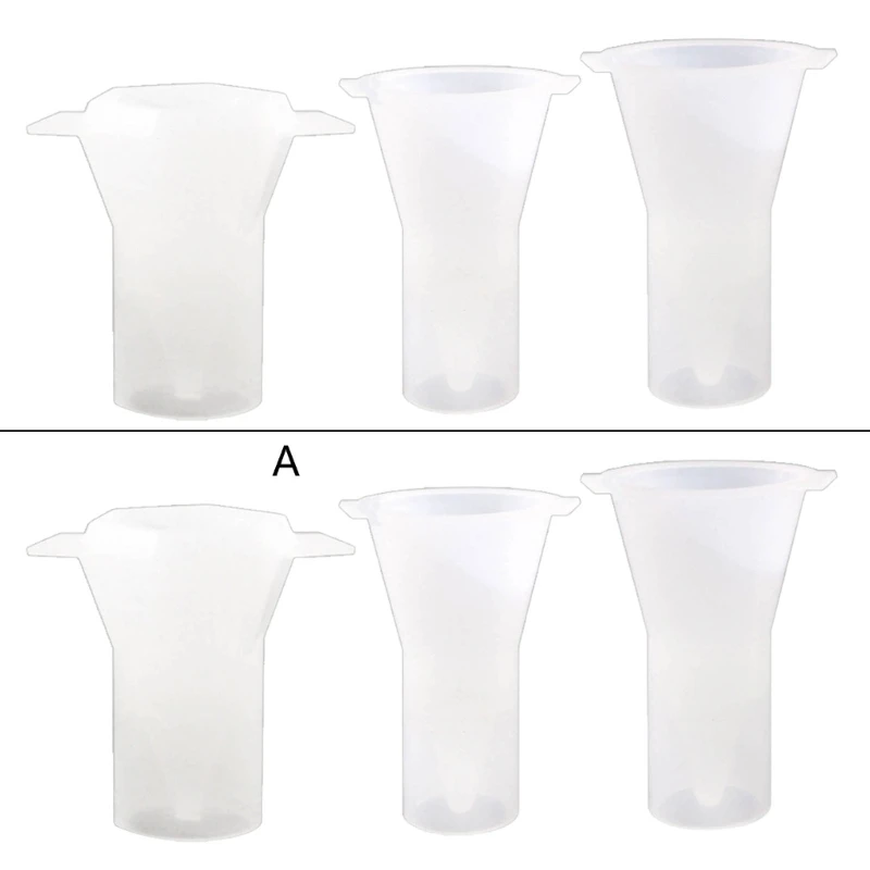 

E0BF DIY Epoxy Crystal Valentines Day Geometry Circular Cone Rings Holder Mold for Rings Holder Jewelry Storage Home Decor