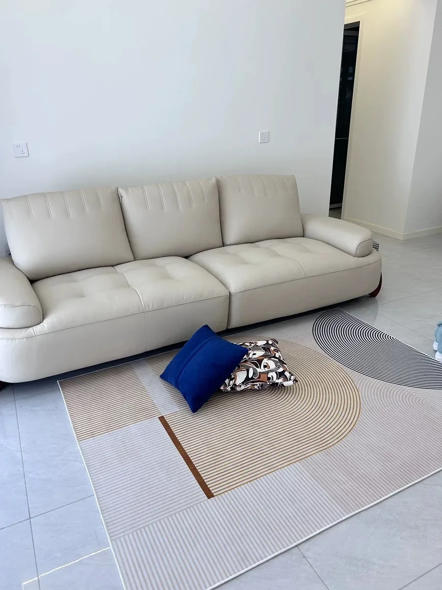 Alfombra felpa gris sala estar alfombrillas mullidas antideslizantes decoración hogar terciopelo suave manta