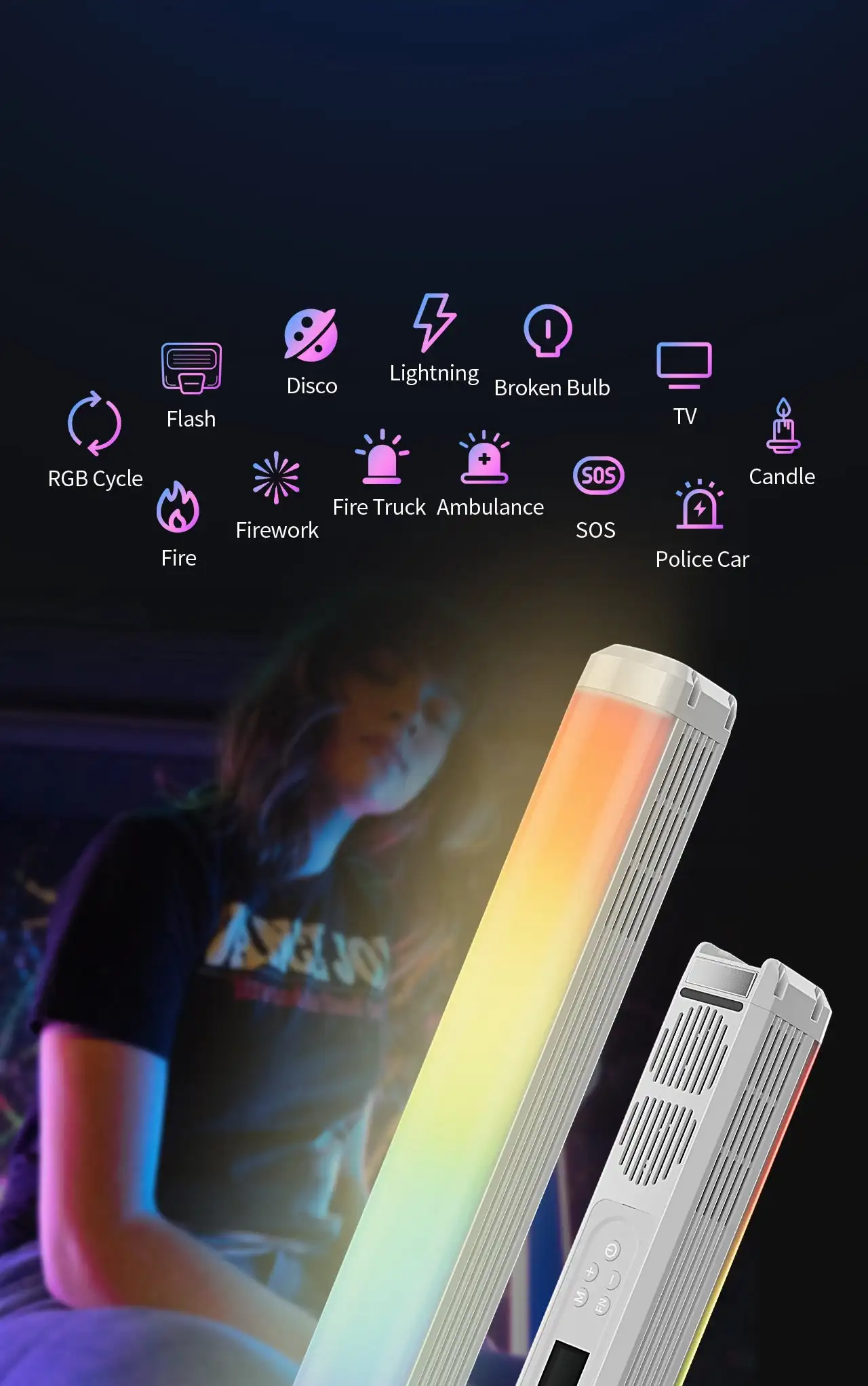 Светодиодный светильник SIRUI T30 RGB Stick Light Wand