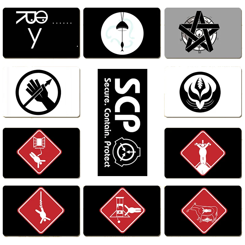 

SCP secret foundation Card Stickers Special Logo Cosplay Access Grade AZ-2552