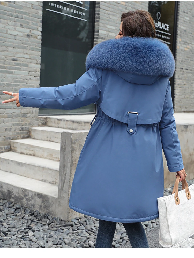 Рисунок 3 - Женская зимняя парка с меховым воротником и ремешком