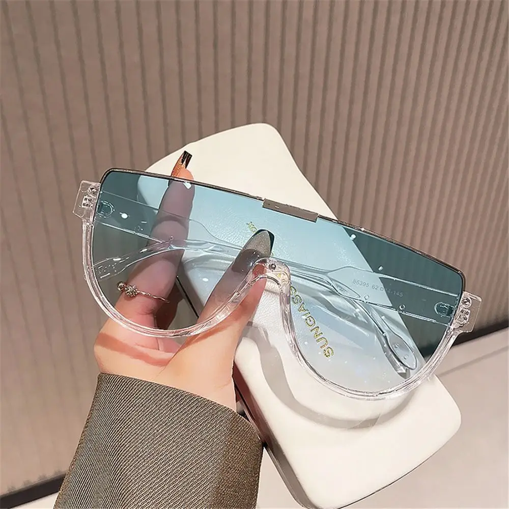 Женские модные полукруглые солнцезащитные очки с моноблоком дизайнерские