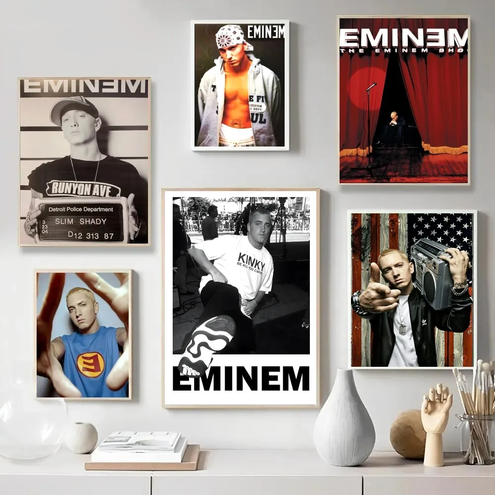Babaite Eminem хип-хоп рэпер плакат плакаты крафт-бумага винтажный настенная живопись