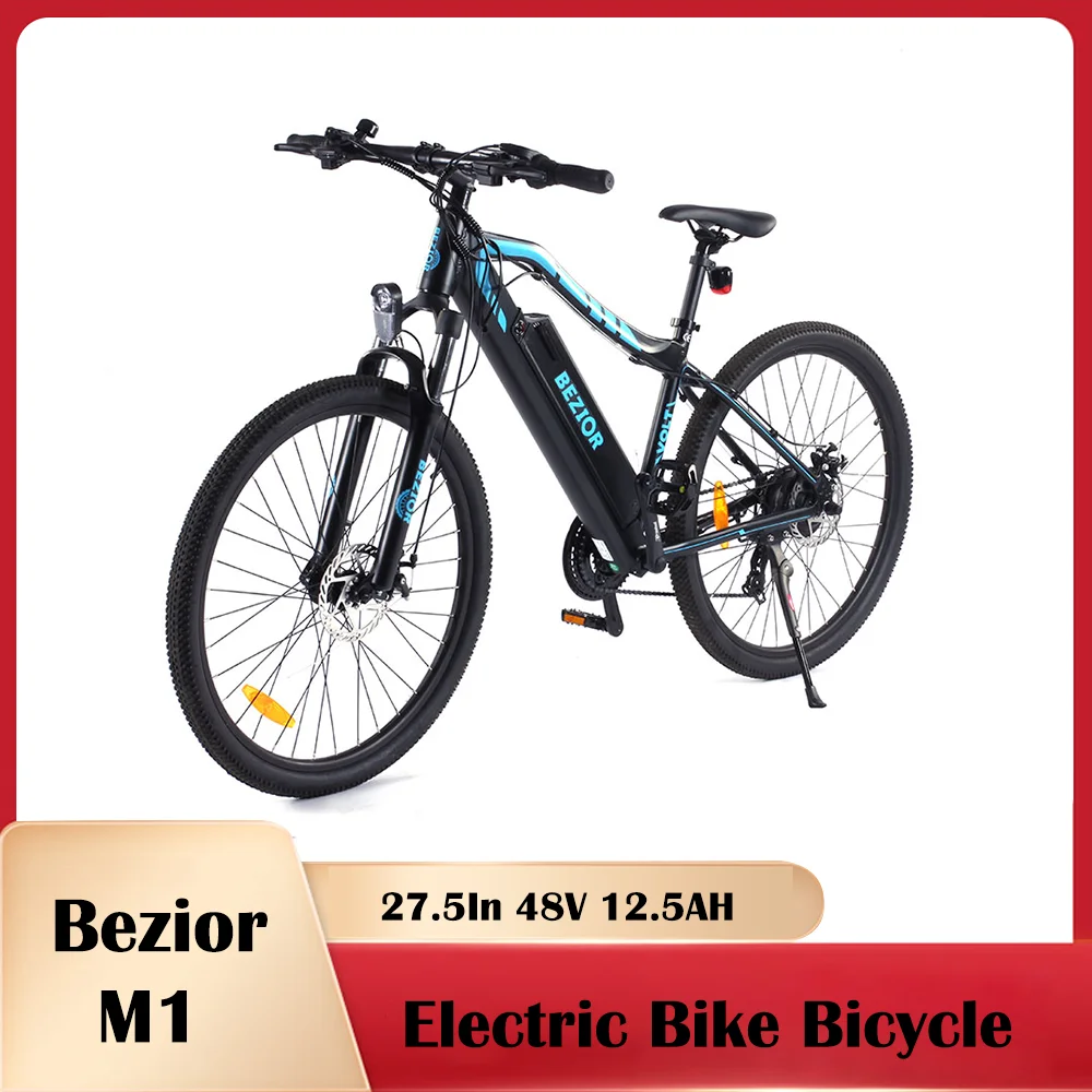 

[UK] Bezior M1 Electric Bike Bicycle 80KM Mileage Pedal Mode 250W Motor 27.5In Wheel 48V 12.5AH Battery 5IN Smart Meter