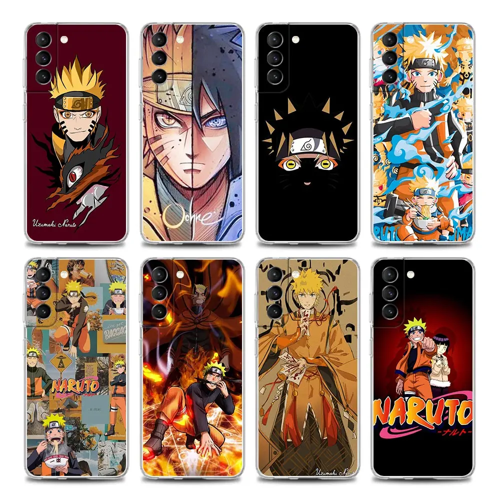 

Anime Uzumaki Naruto Clear Phone Case for Samsung S9 S10 4G S10e S20 S21 Plus Ultra FE 5G M51 M31 S M21 Soft Silicone