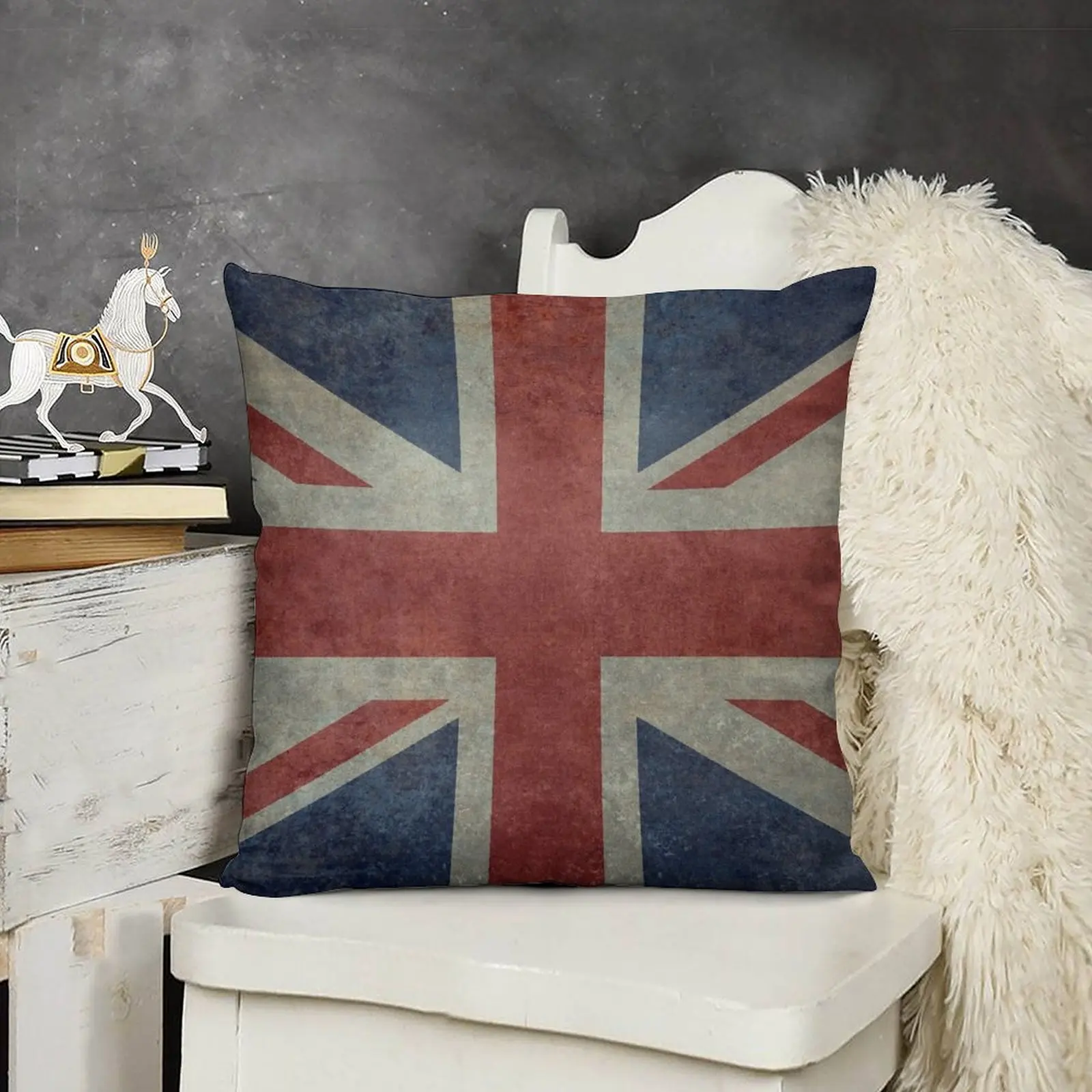 Подушка Юнион Джек (версия 3:5) Детская эластичная наволочка для дивана подушка
