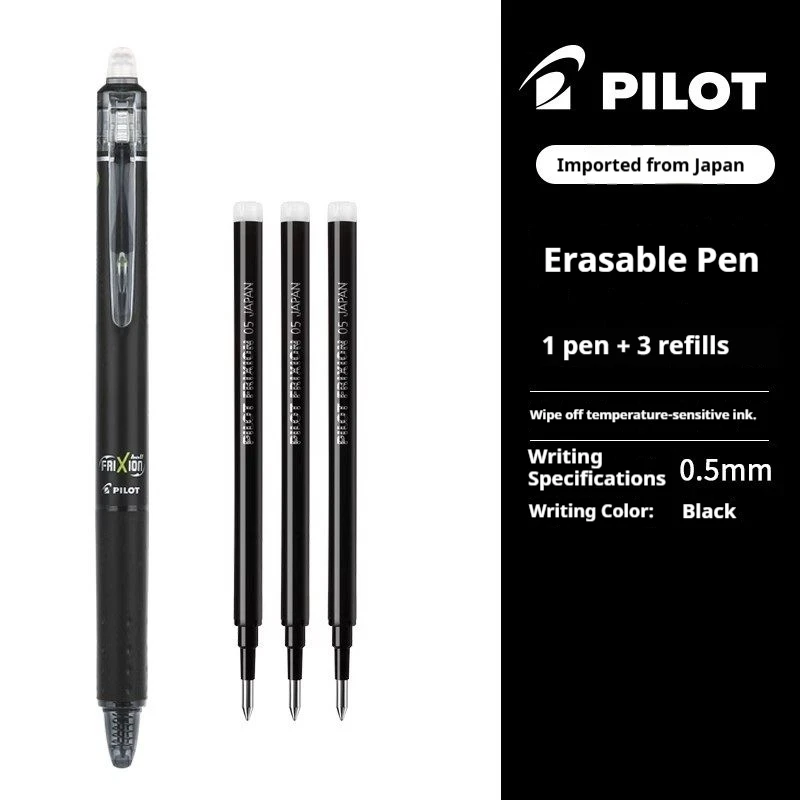 

Японская термостираемая гелевая ручка PILOT ​ Термостираемая ручка с тонким наконечником 0,5 мм и увеличенным объемом чернил для студентов и канцелярских принадлежностей